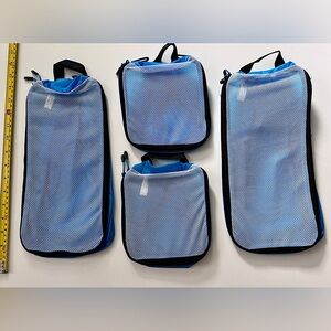 4 Blue eBags Ultralight Packing cubes